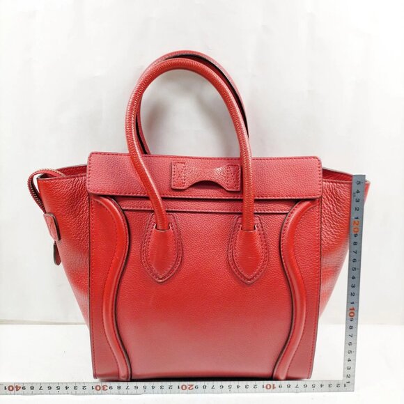 CELINE Hand Bag Red Leather mon-541-091225 - Picture 2 of 16